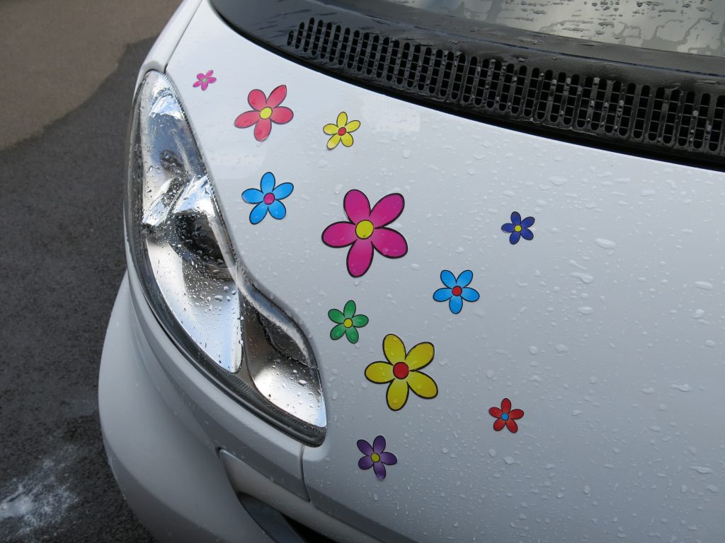 Multi Coloured Funky Daisy Car Stickers – Aurum92