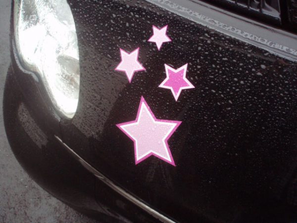 Special Stars Printed Light & Dark Pink LARGE Pack